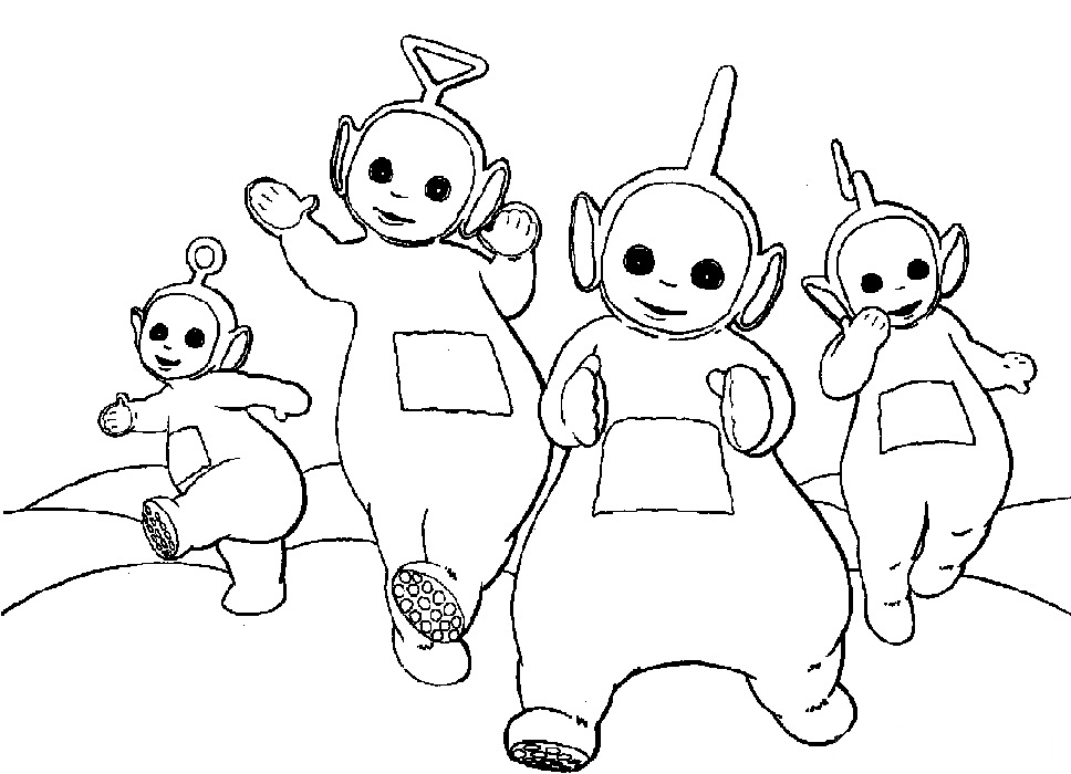 Teletubbies Coloring Pages for Kids- Printable Worksheets