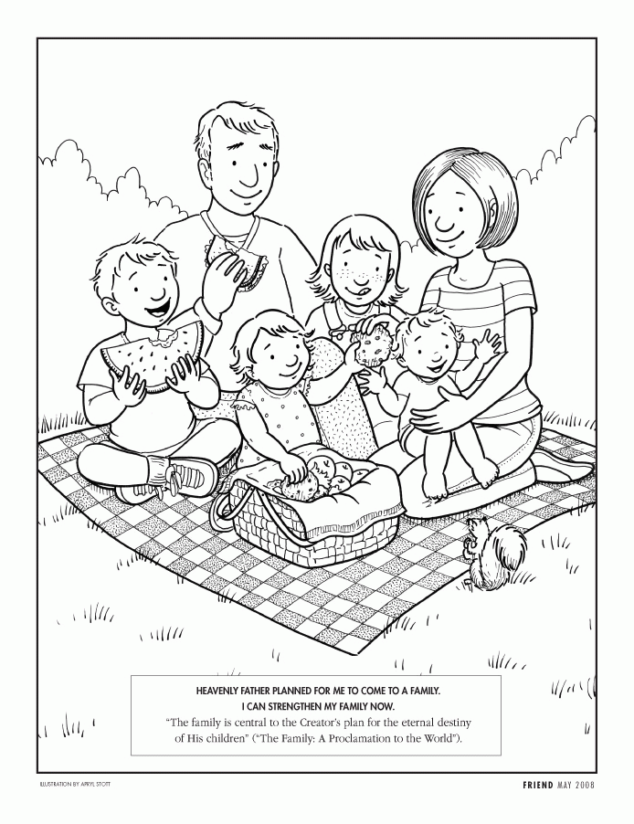 Coloring Pages Of A Family 466 | Free Printable Coloring Pages