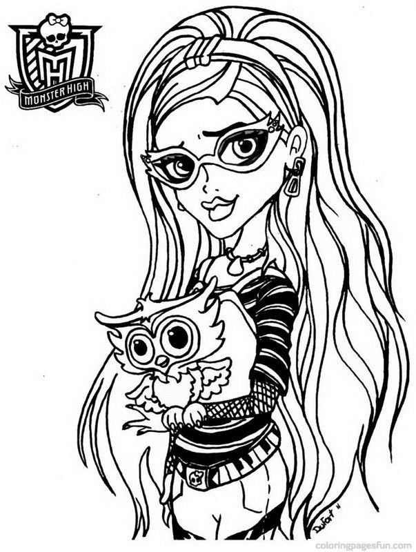 Monster High Coloring Pages | Colouring Pages for kids