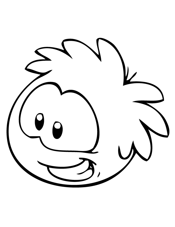 A Puffle Colouring Pages Coloring Home
