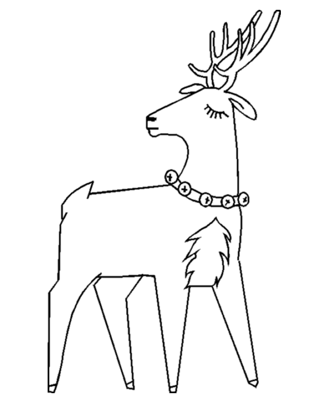 Learning Years: Christmas Coloring Pages - Christmas Raindeer