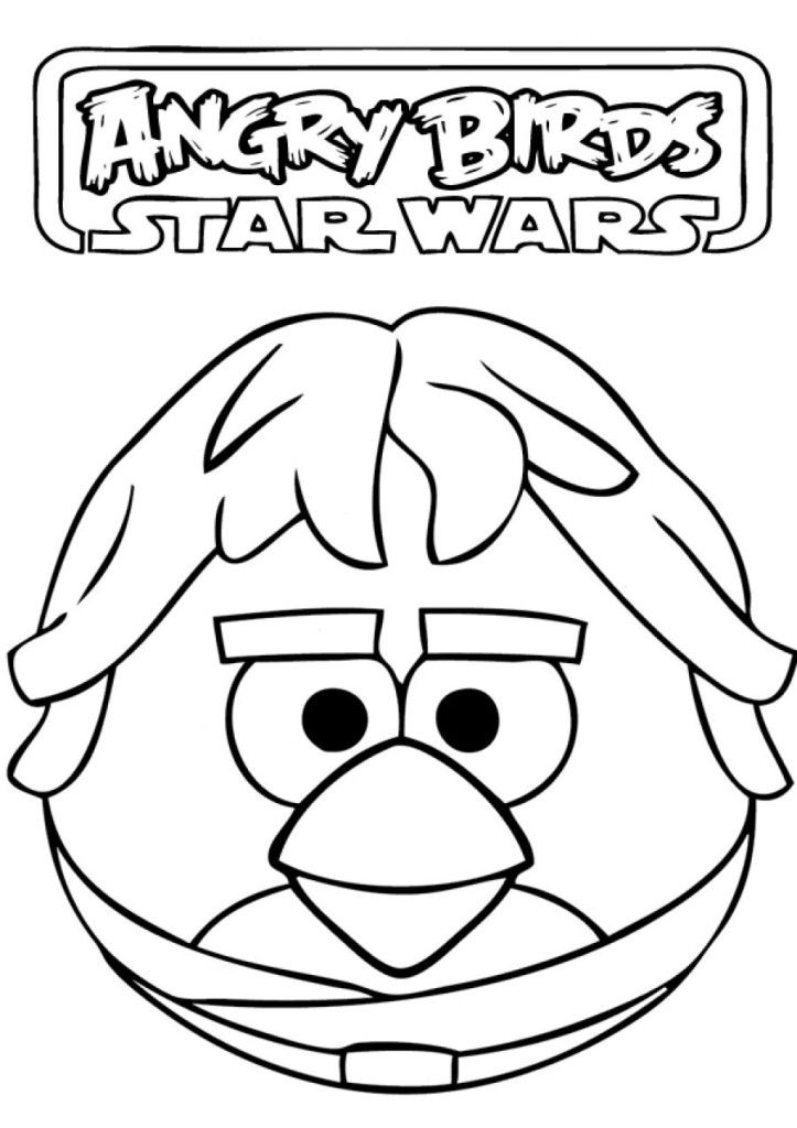 Print Angry Birds Star Wars Coloring Page | Laptopezine.