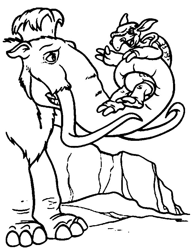 ice age coloring pages best free