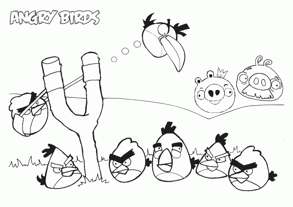 Red Bird Angry Birds Printable Coloring Pages Related Pictures Id 