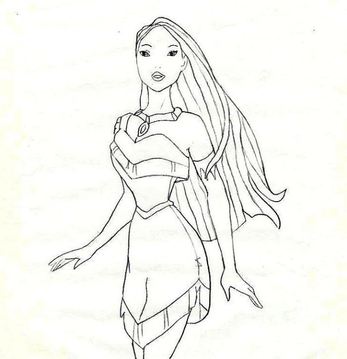 Related Pictures Disney Cartoon Princess Pocahontas Coloring 