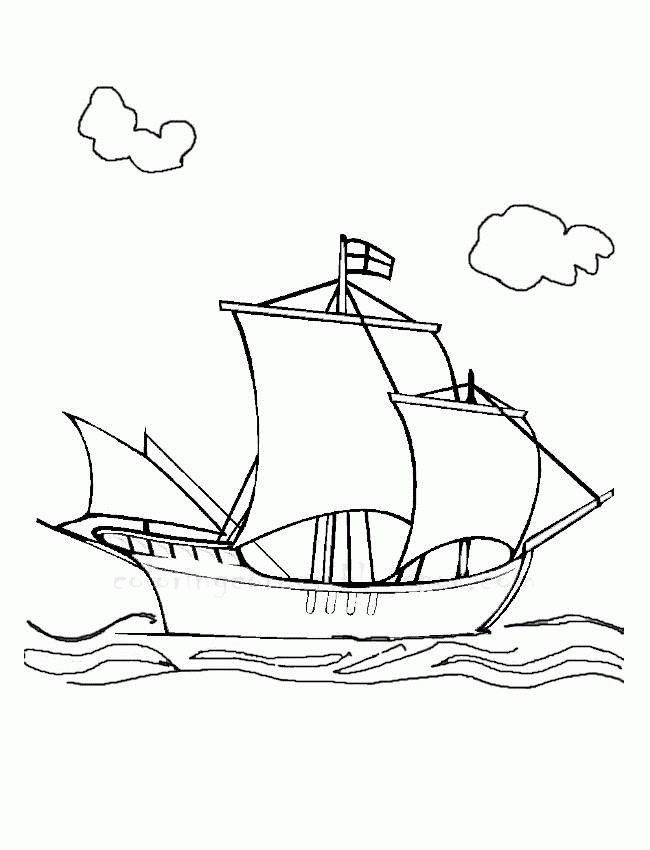 Boat Coloring Pages ~ Printable Coloring Pages
