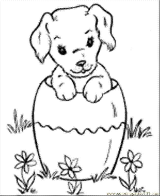 Free Printable Coloring Sheets Of Dogs