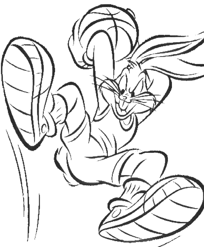 Bugs Bunny Space Jam Coloring Pages Coloring Pages