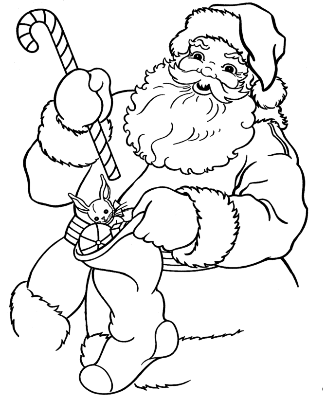 BlueBonkers : Santa Claus Coloring pages - 3