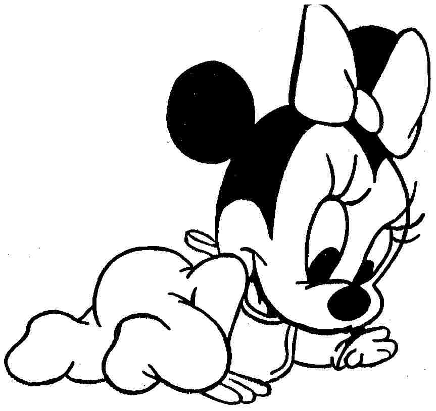 Cartoon Disney Minnie Mouse Colouring Pages Printable Free For 