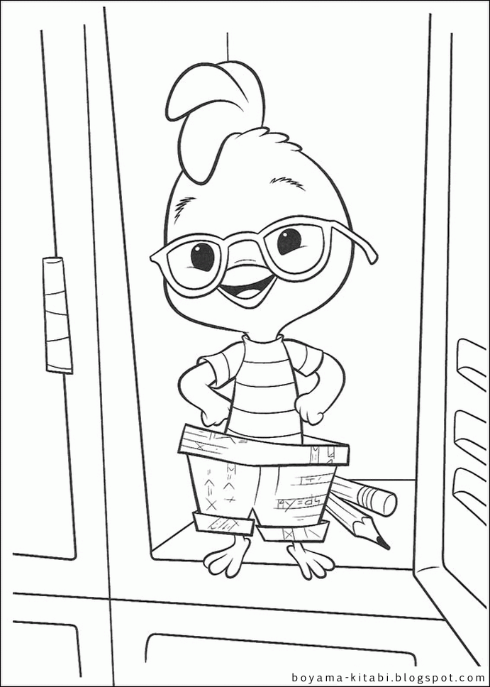 Featured image of post Chicken Little Coloring Book : Chicken little is reading a book printable coloring page.