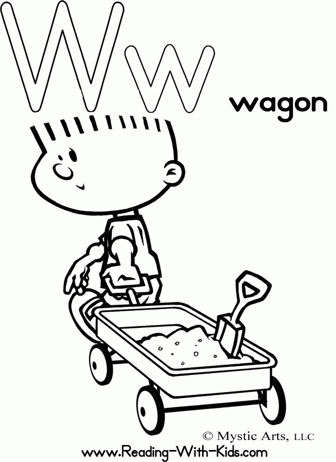 Letter W Coloring Pages - Coloring Home