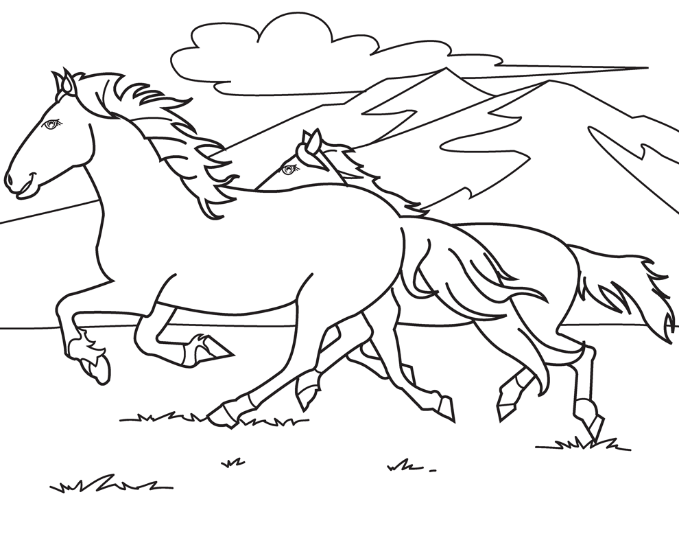 Grazing Coloring Pages