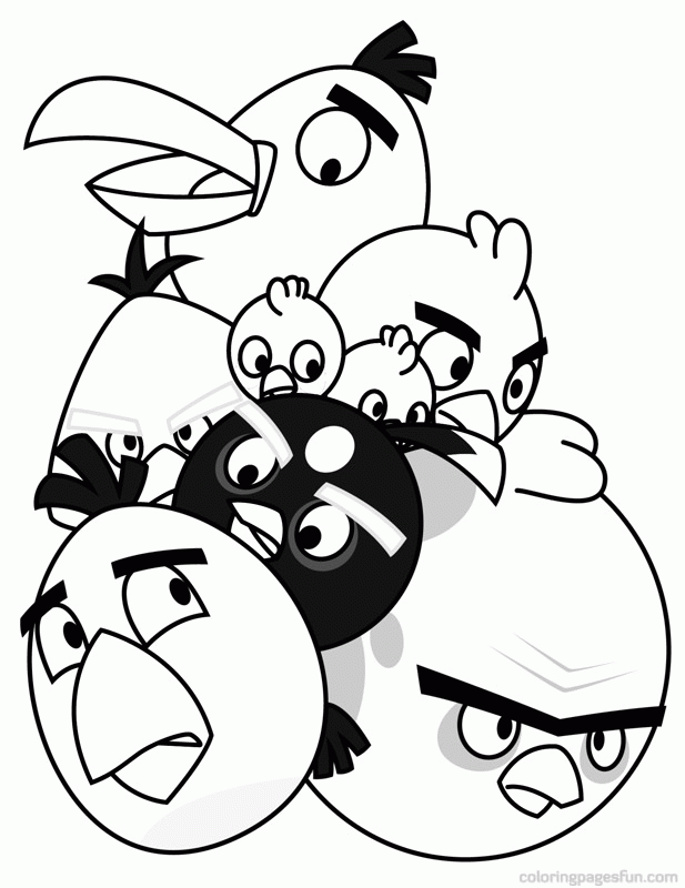 Angry Birds | Free Printable Coloring Pages 