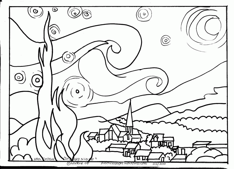 masterpieces coloring pages