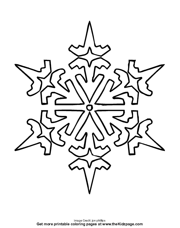 Free Coloring Pages Christmas Snowflakes
