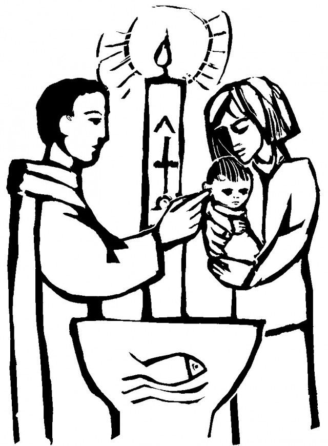 Baptism Or Font Colouring Pages 240595 Baptism Coloring Pages For Kids
