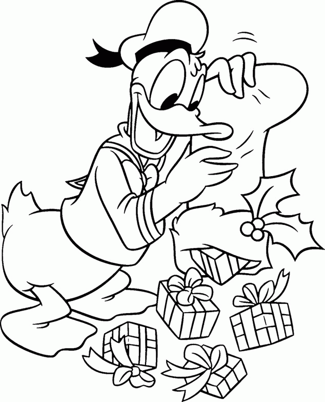 Christmas Disney Coloring Pages Print