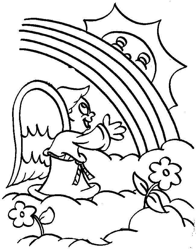 Download Rainbow Pictures Coloring Pages Or Print Rainbow Pictures 