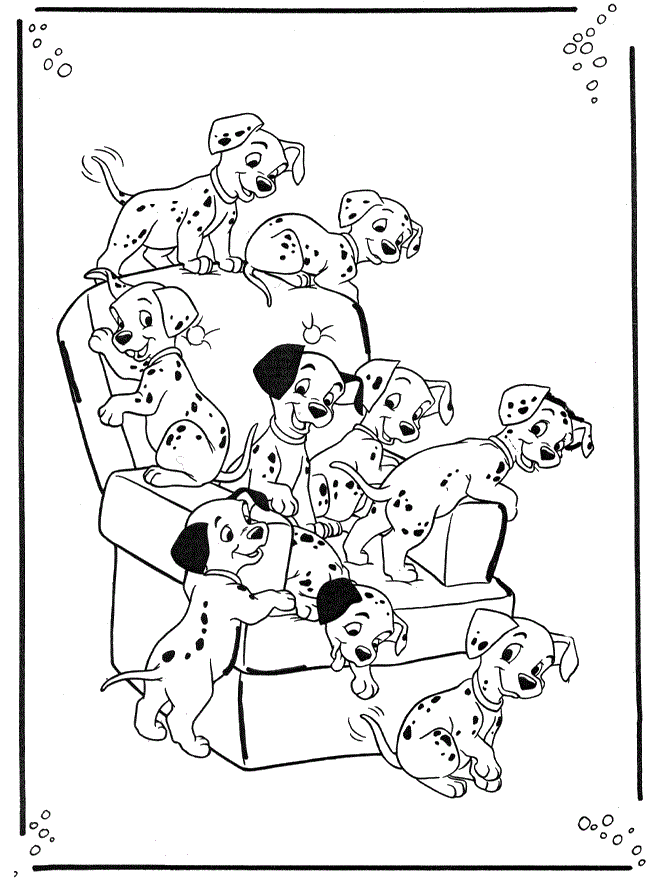 101 Dalmation Coloring Pages