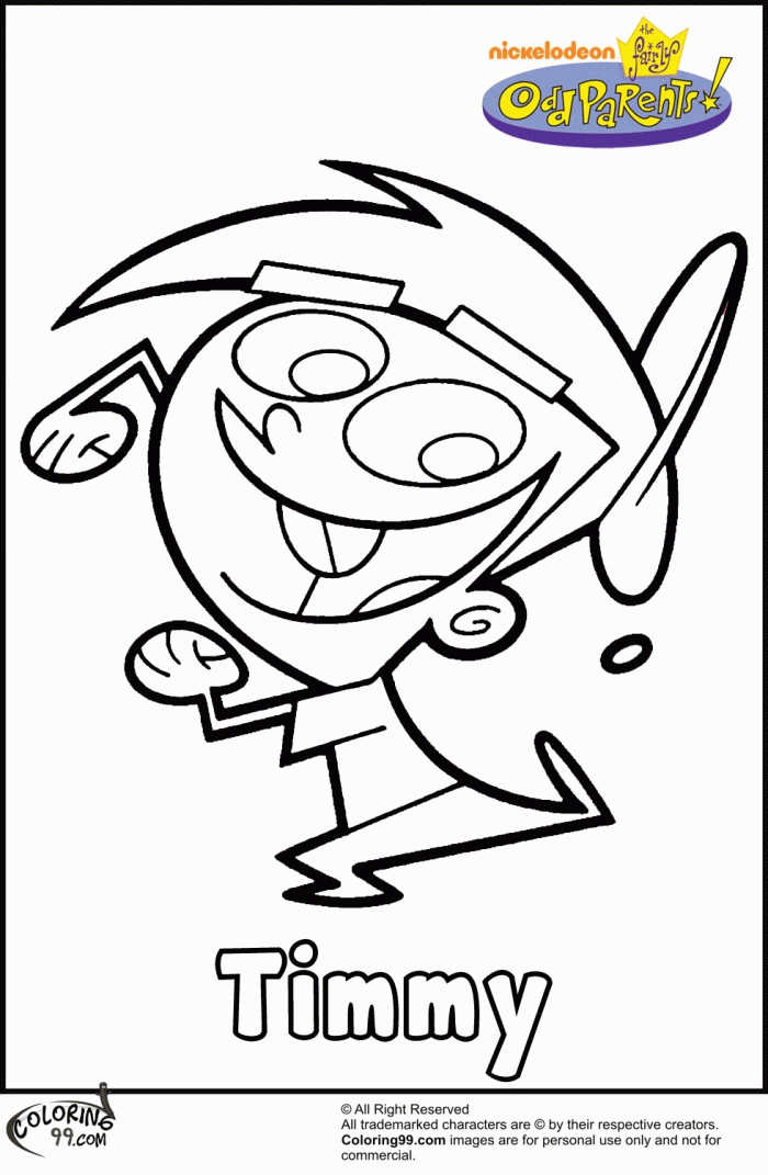 Fairly Odd Parents Coloring Pages Picture