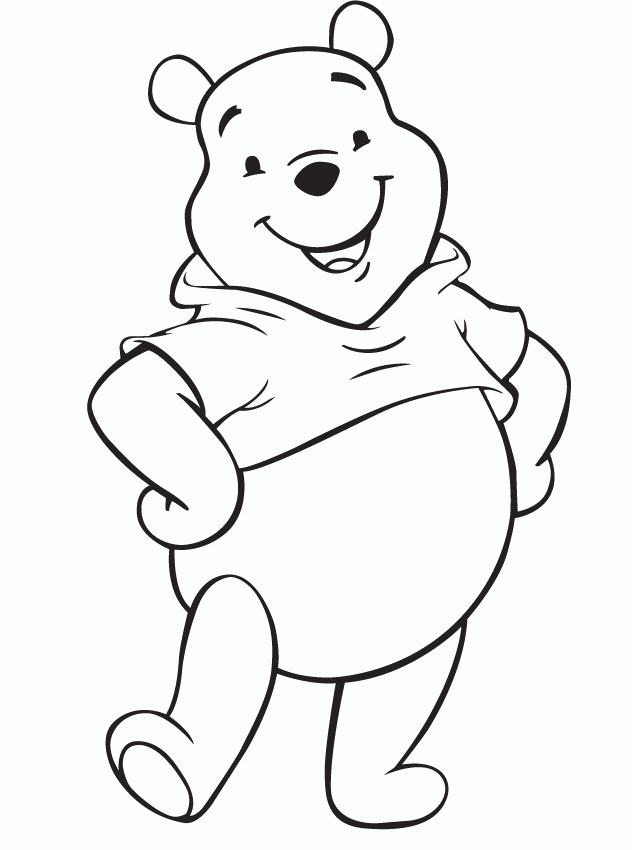 Winnie The Pooh Smile Love Coloring Pages - Winnie The Pooh 