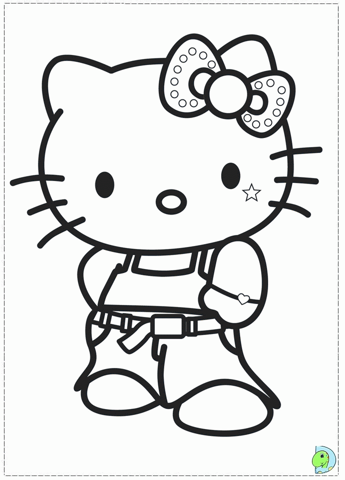 style Hello Kitty Coloring pages - smilecoloring.com