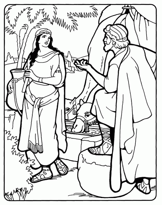 Woman At The Well Coloring Pages - Coloring Home