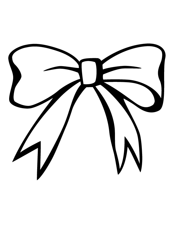 Printable Coloring Pages Bows 8