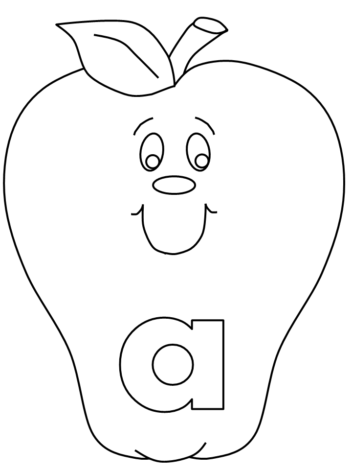 Alphabet # A Coloring Pages & Coloring Book