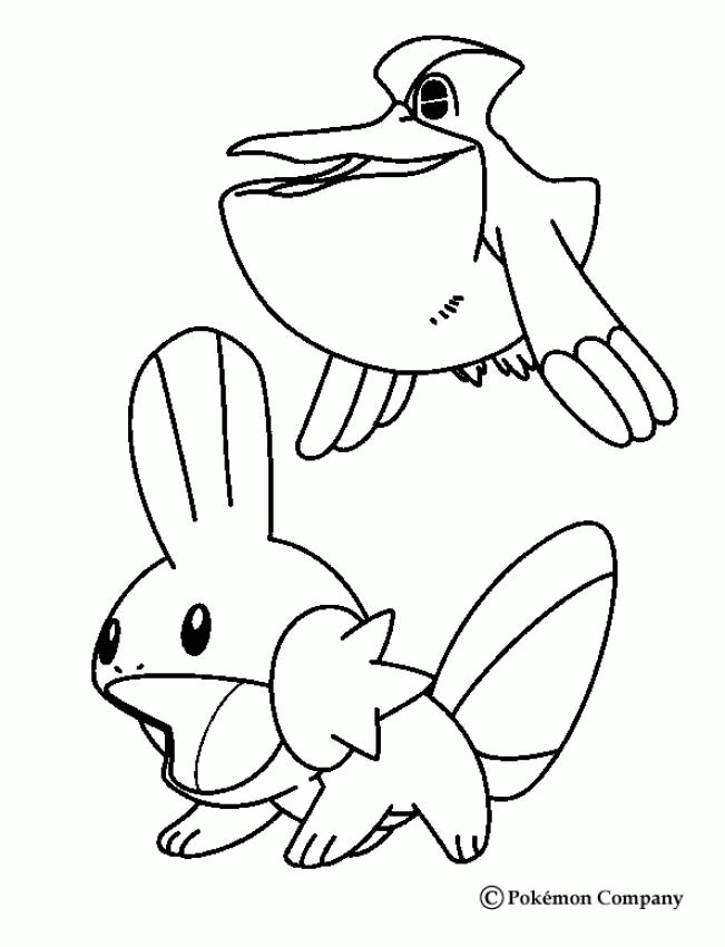 Pokemon Coloring Pages Mudkip | Coloring Pages For Kids