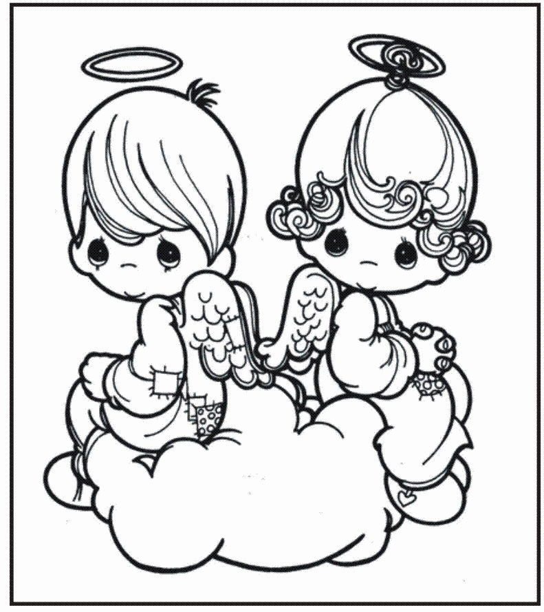 Print Precious Moments Angels Coloring Pages - deColoring