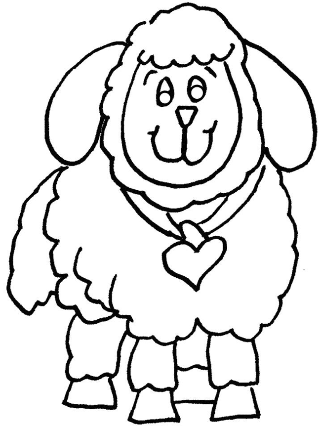 Sheep Coloring Pages