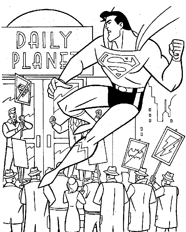 Free printable superman 06 : Fullcoloringpages.