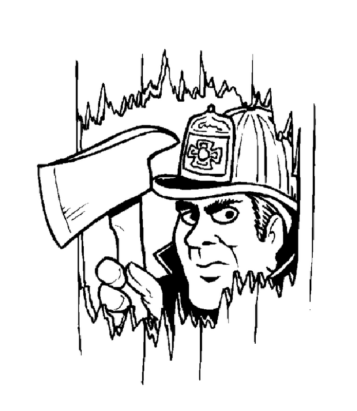 Fireman | Free Printable Coloring Pages 