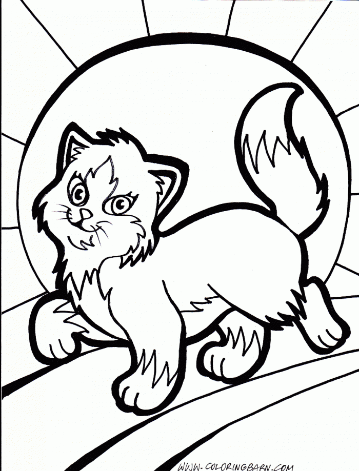 Cat Coloring Pages To Print Out
