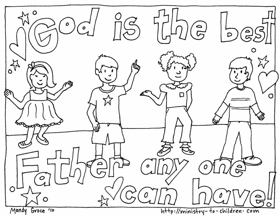 Christian Coloring Pages for Kids, Compliments of Warren Camp Design