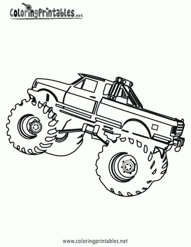 Pickup Truck Coloring Page Super Coloring Printable Truck