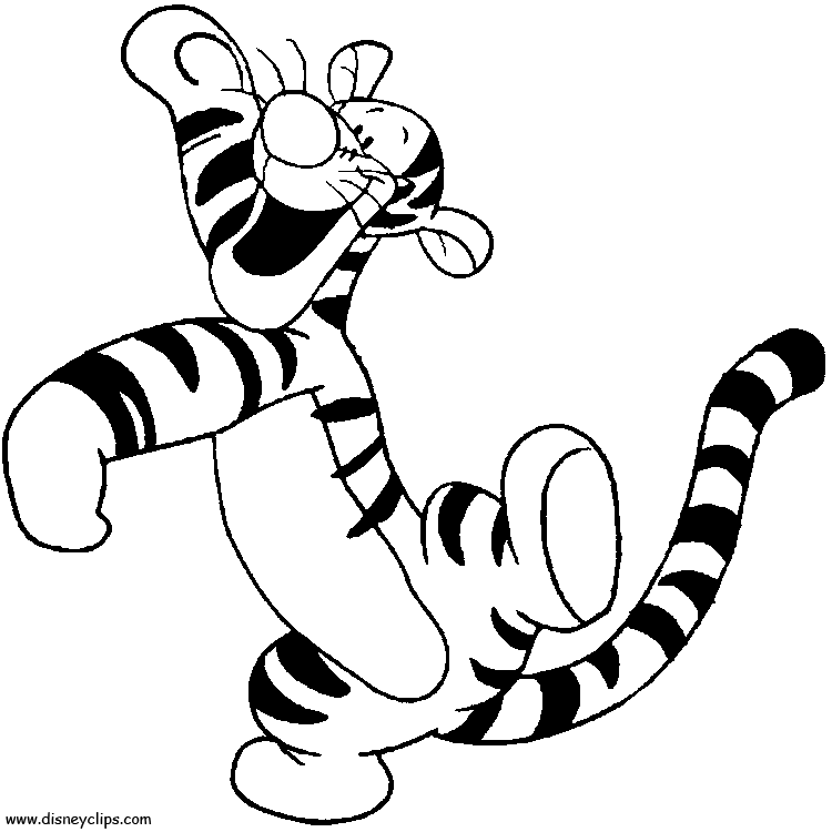 Coloring Pages Tigger - Coloring Home