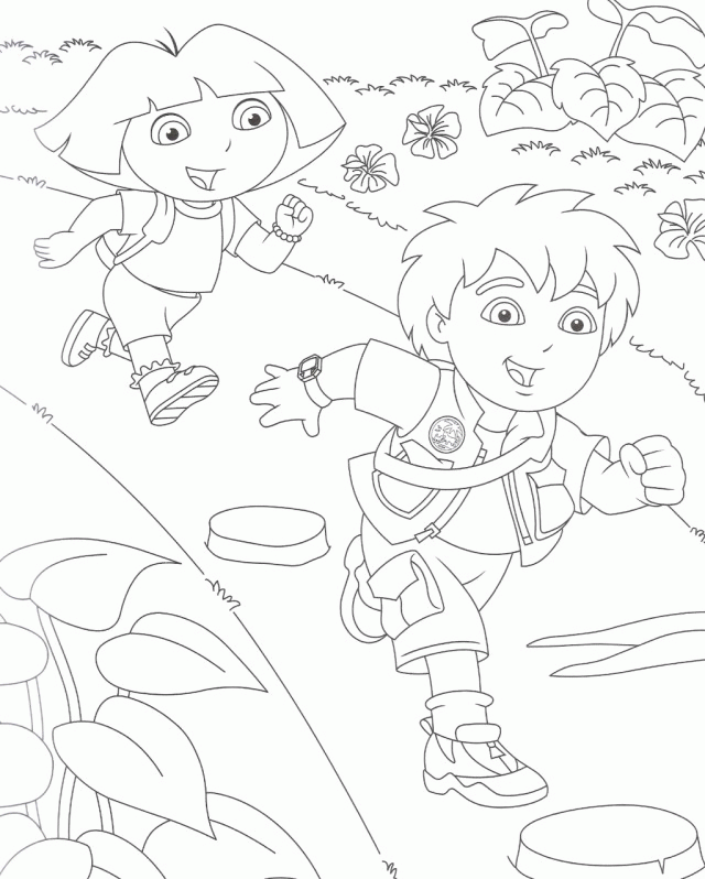 Funny Go Diego Go Coloring Pages Disney Coloring Page Ideas 