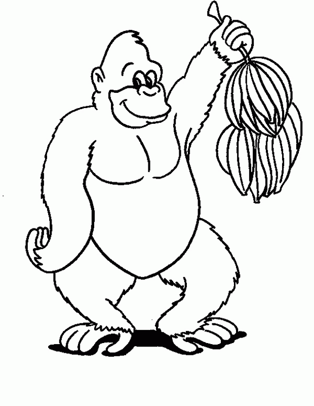 Monkeys | Free Printable Coloring Pages 