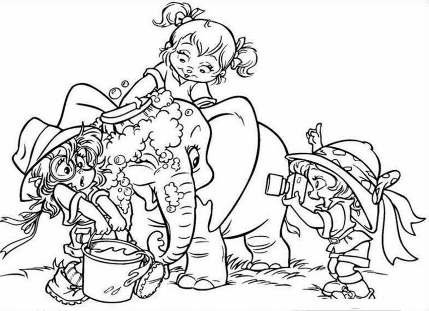 Alvin And The Chipmunks Geek Girls Coloring Page Coloringplus 