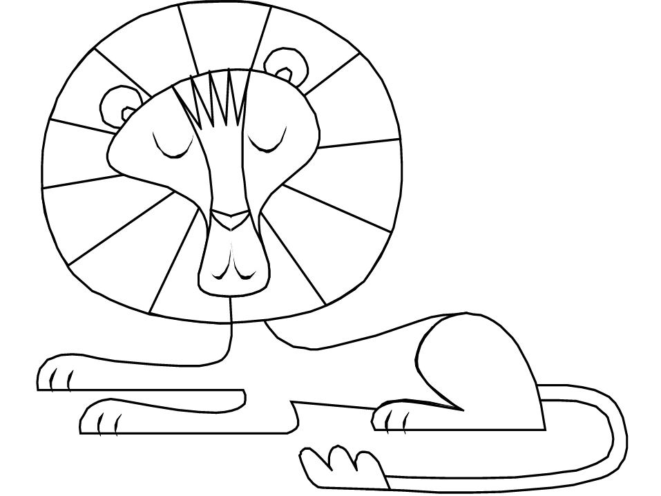 Printable Lions Lion18 Animals Coloring Pages