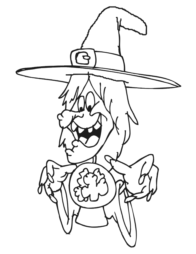 Halloween Witch Drawings