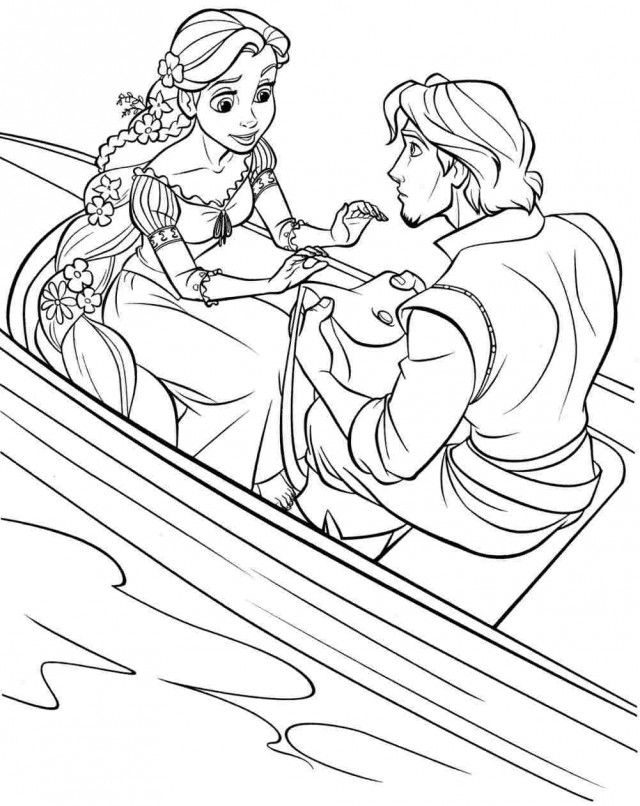 Printable Free Disney Princess Tangled Rapunzel Coloring Pages For 