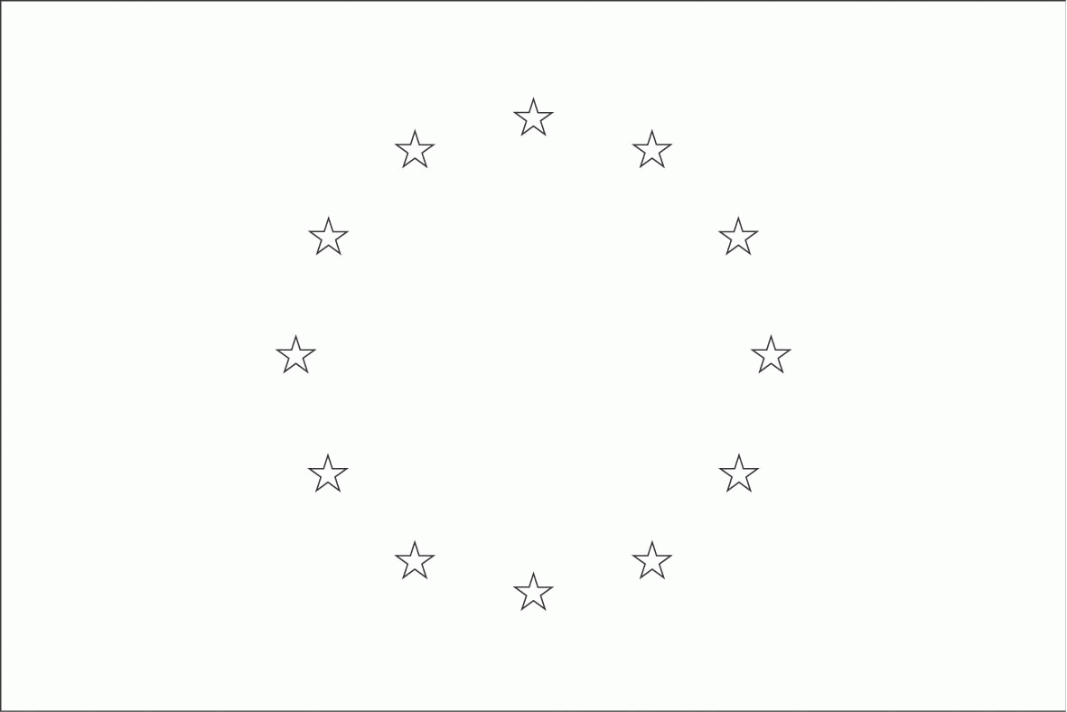 Europe Flag Coloring page