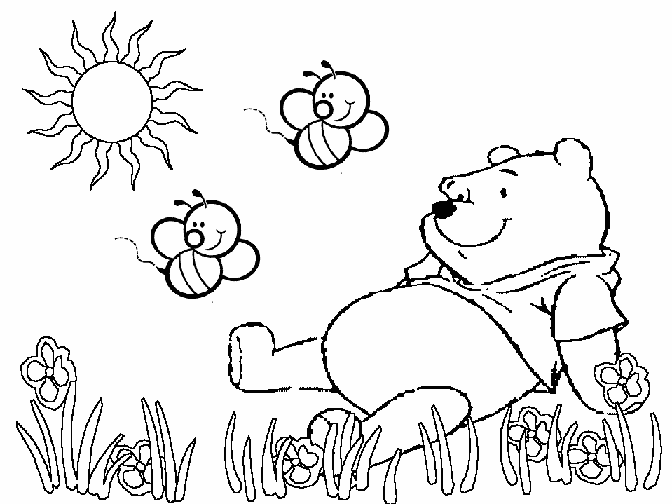 Winnie The Pooh Birthday Coloring Pages Tattoo