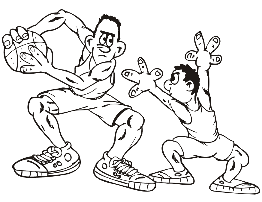 Basketball-player-coloring-pages-10 | Free Coloring Page Site