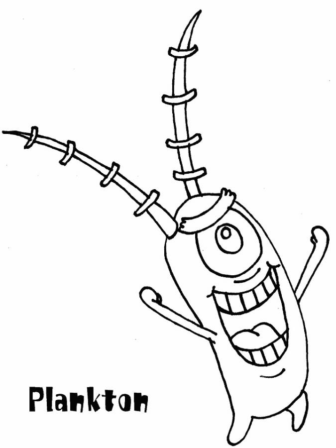 Plankton Colouring Pages
