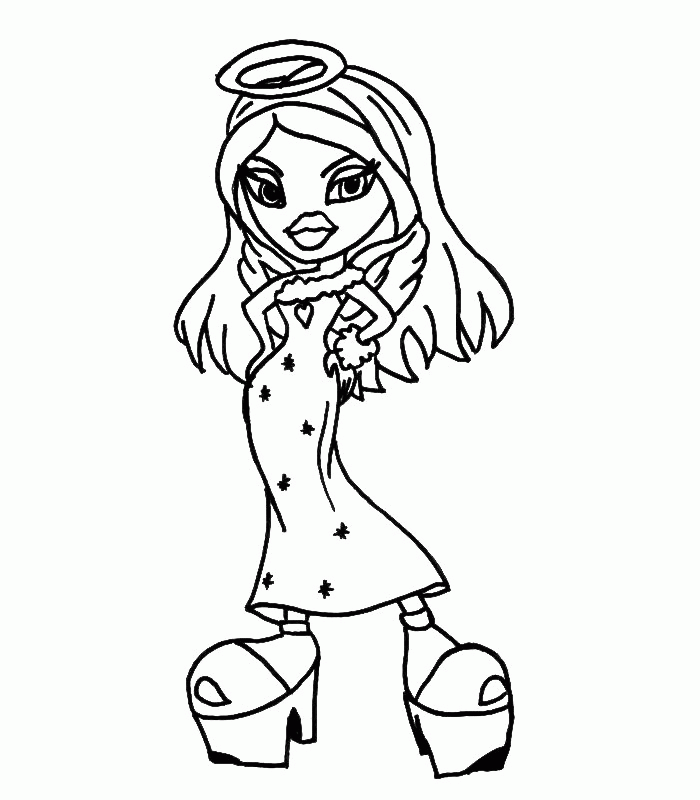 bratz cheerleader Colouring Pages (page 2)